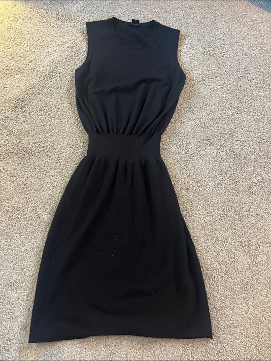 Theory Dresses & Skirts - Theory wool blend little black sleeveless unlined summer dress sz P/XS Crewneck